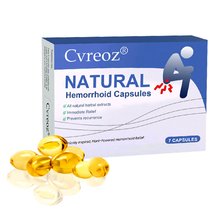 Official Store: Cvreoz® Natural Hemorrhoid Capsules - 7 Days to a Happy, Pain-Free 🍑—Guaranteed!