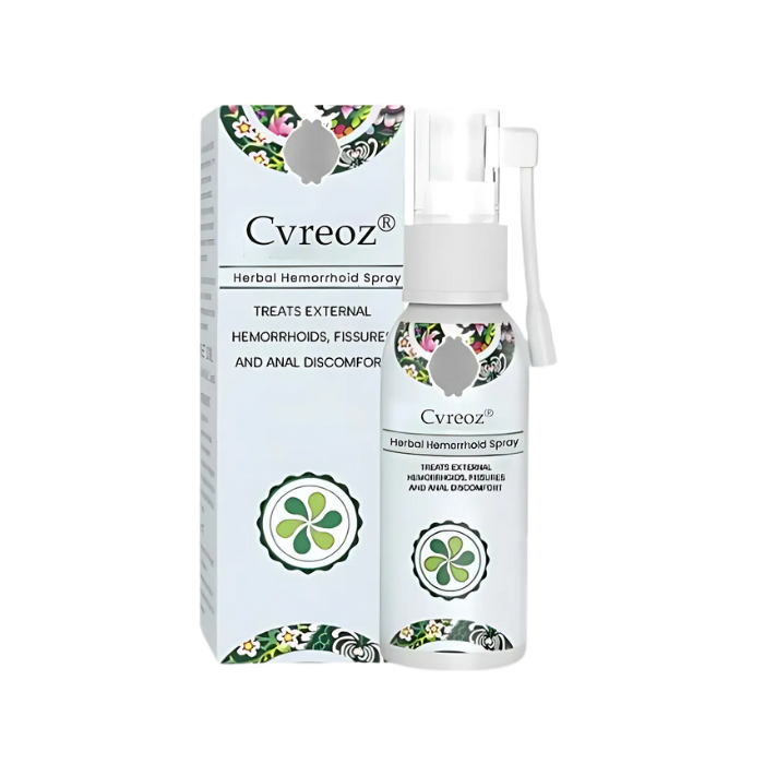 Cvreoz® Herbal Hemorrhoid Spray - Eliminates Pain, Burning, and Swelling in Just 48 Hours