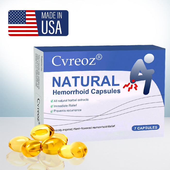 Official Store: Cvreoz® Natural Hemorrhoid Capsules - 7 Days to a Happy, Pain-Free 🍑—Guaranteed!