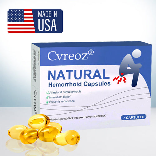 Official Store: Cvreoz® Natural Hemorrhoid Capsules - 7 Days to a Happy, Pain-Free 🍑—Guaranteed!