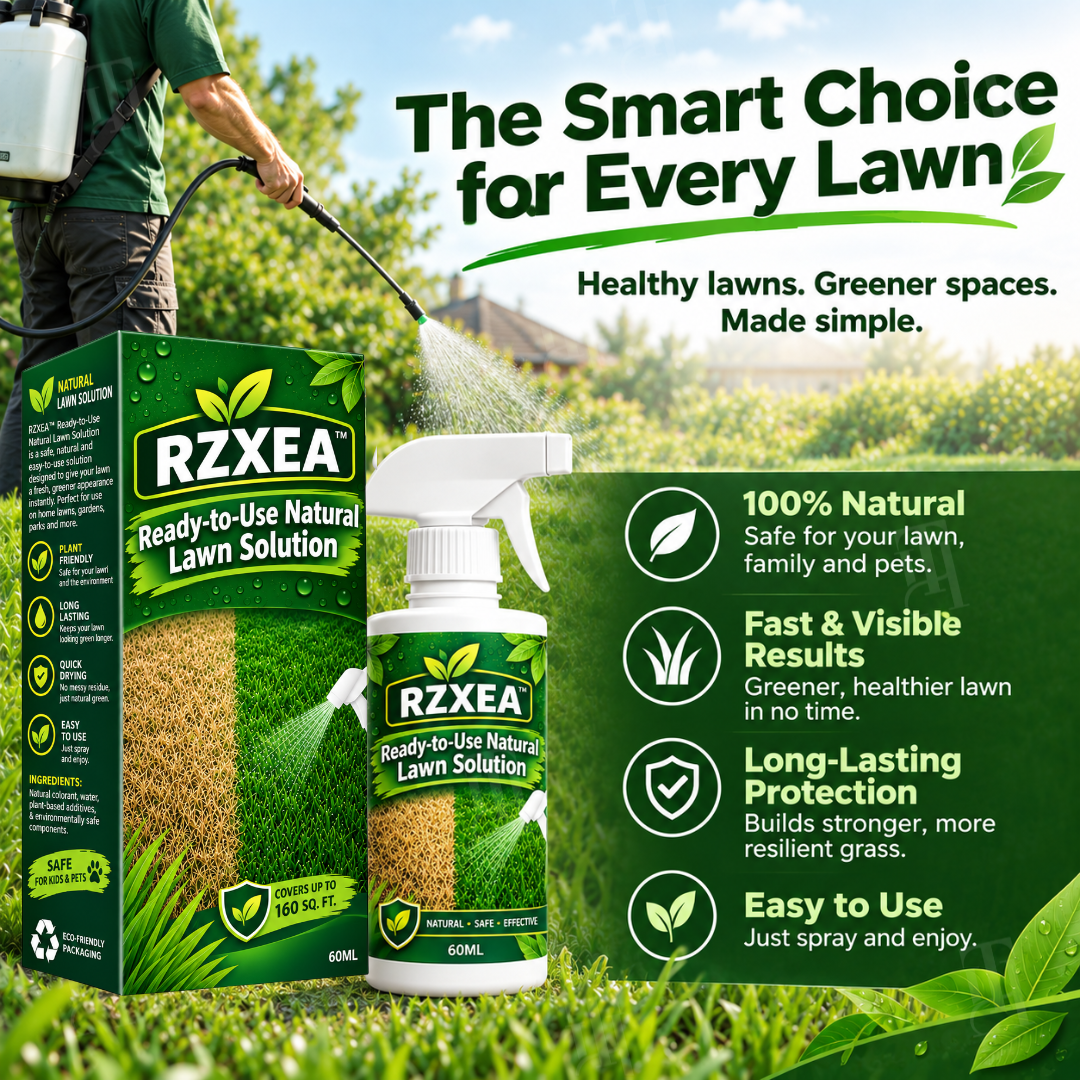 🏆 Official Store | RZXEA™ Ready-to-Use Natural Lawn Solution