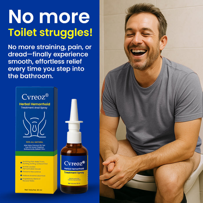 Official Store: Cvreoz® Herbal Hemorrhoid Treatment Anal Spray – 7 Days to a Happy, Pain-Free 🍑—Guaranteed!