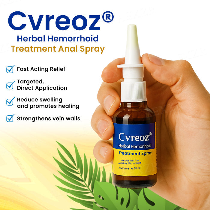 Official Store: Cvreoz® Herbal Hemorrhoid Treatment Anal Spray – 7 Days to a Happy, Pain-Free 🍑—Guaranteed!