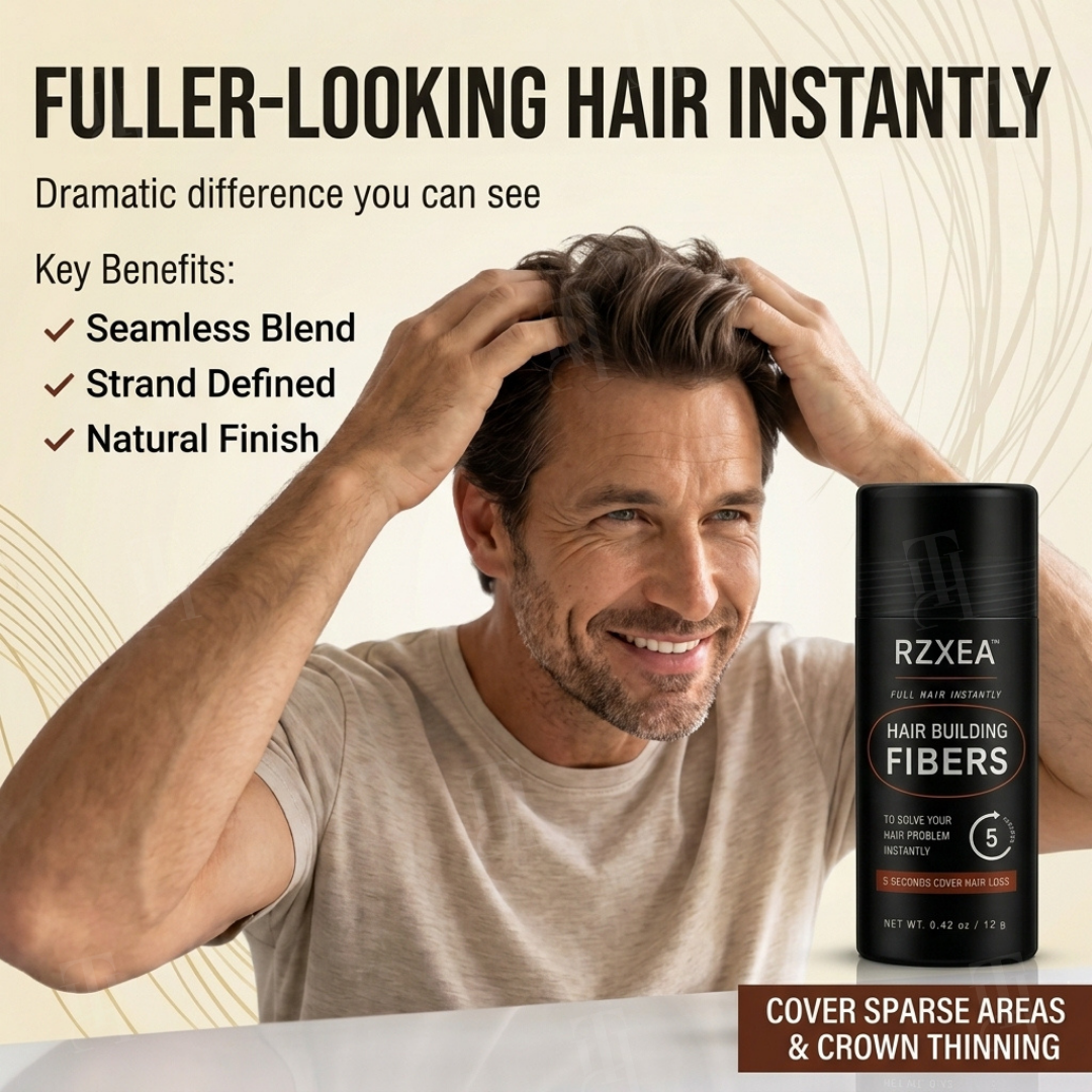 🏆 Official Store |  RZXEA™ Rapidcover Hair Building Fibers