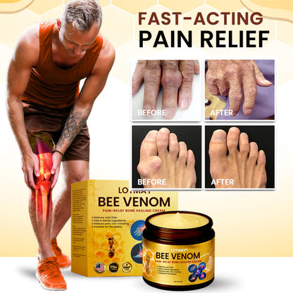 🏆Offical Store: LOTMAY® Bee Venom Pain-Relief Bone Healing Cream - Stop Suffering - Start Healing in Minutes