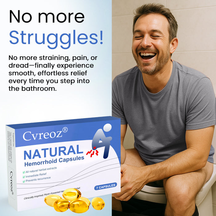 Official Store: Cvreoz® Natural Hemorrhoid Capsules - 7 Days to a Happy, Pain-Free 🍑—Guaranteed!