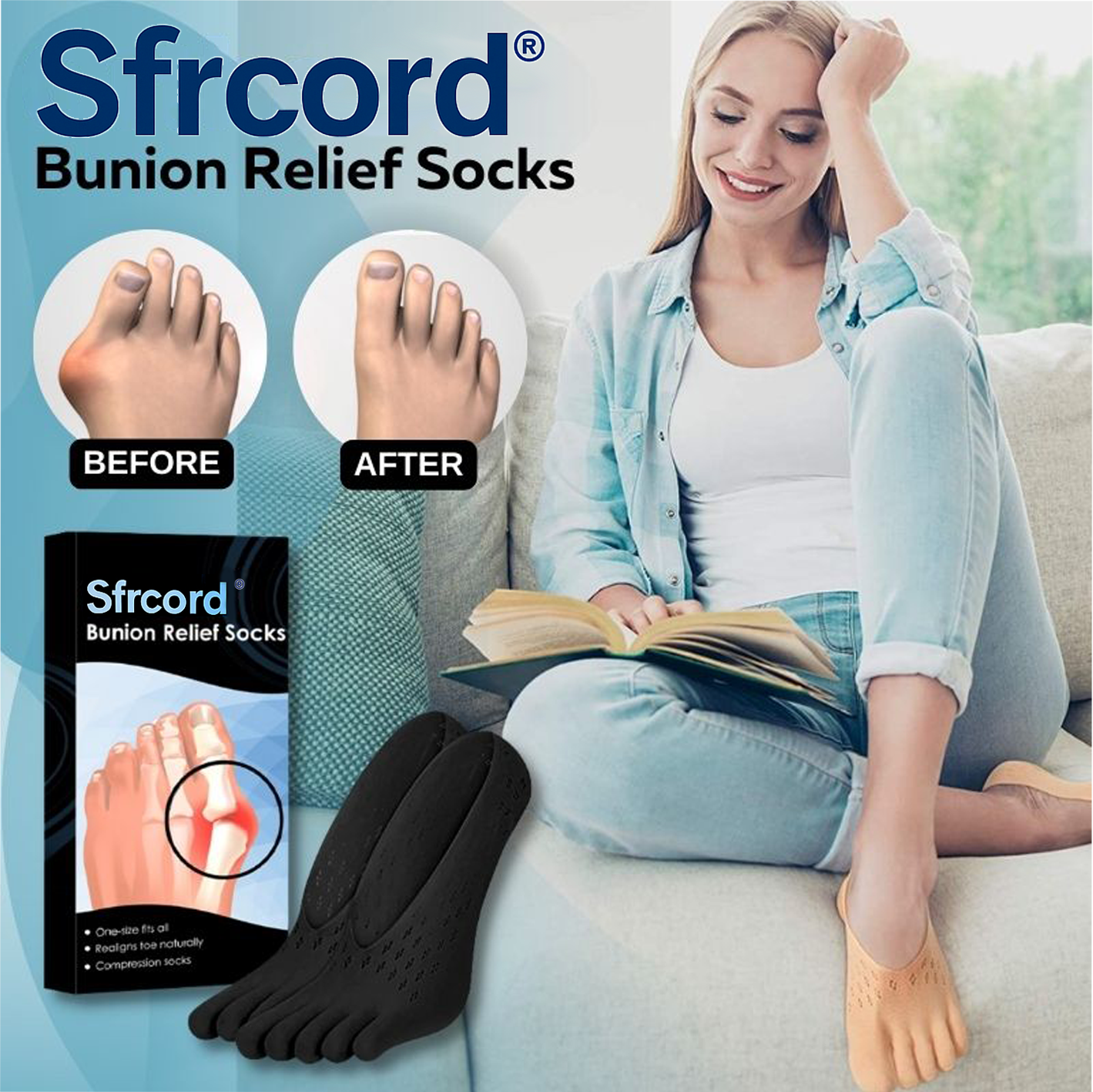 Sfrcord® Bunion Relief Socks - Non-Surgical Solution