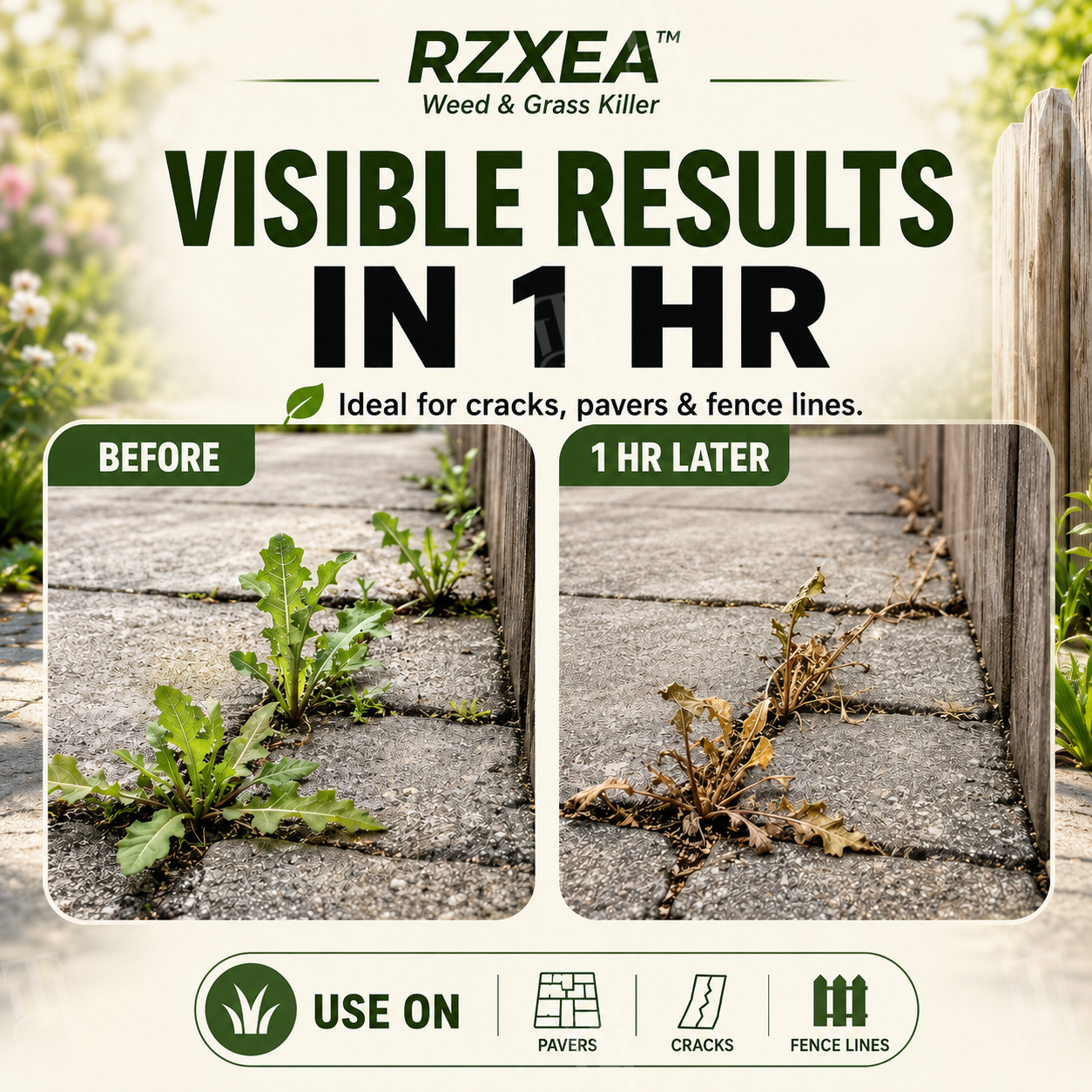 🏆 Official Store | RZXEA™ Ready-to-Use Weed & Grass Killer