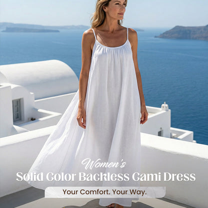 🏖️Last day sale 50% OFF💕20K+ SOLD!⚡RZXEA™ Women‘s Casual Backless Spaghetti Strap Maxi Dress🌟🌊