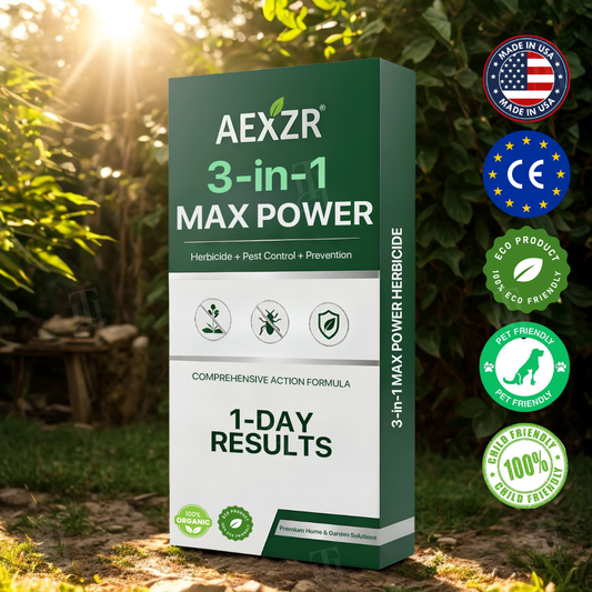[Official Store] AEXZR® 3 in 1 Max Power Herbicide – Kills Weeds in 24 Hours, Safe for Kids & Pets