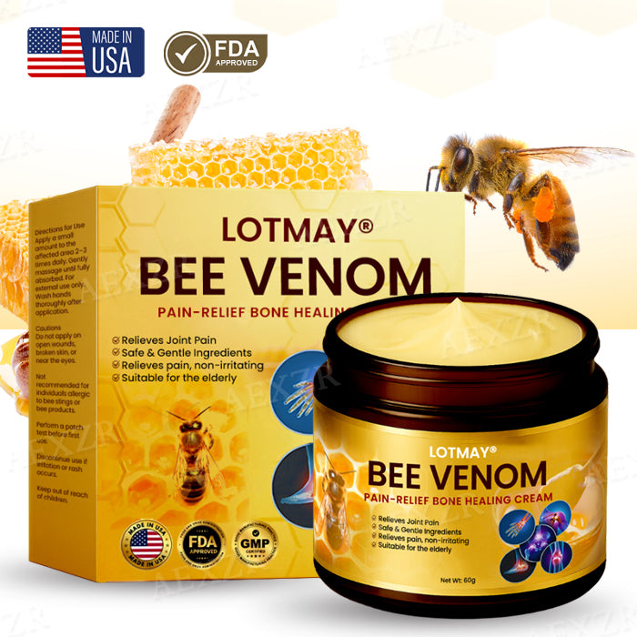🏆Offical Store: LOTMAY® Bee Venom Pain-Relief Bone Healing Cream - Stop Suffering - Start Healing in Minutes
