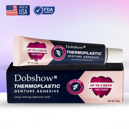 🦷⭐[Official Store]:Dobshow® Thermoplastic Denture Adhesive🦷 –🔒 No More Daily Glue !✅✨