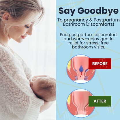 Combined Therapy ：Cvreoz® Herbal Hemorrhoid Treatment Anal Spray + Wipes - Made for Pregnancy & Postpartum