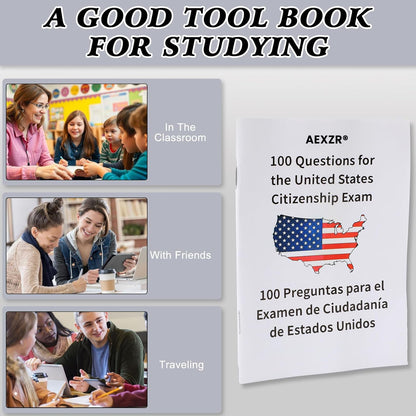 AEXZR® U.S. Civics Test Flash Cards