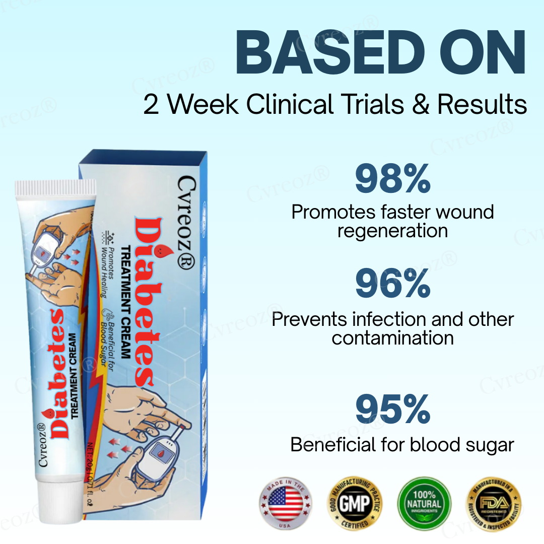 Official Store: Cvreoz® Diabetes Treatment Cream - Don't let a small wound cost you your foot—or your life！