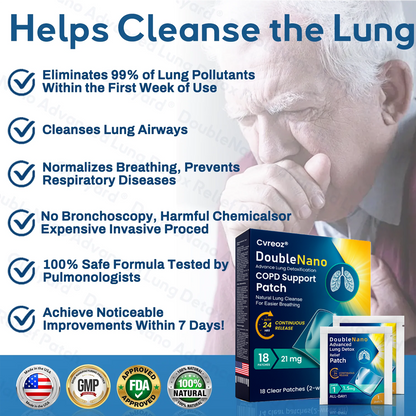 ✅🍀Official Store:  Cvreoz® DoubleNano COPD Support Patch- Clinically Proven🫁 to Restore Clear Breathing in Just 7 Days!