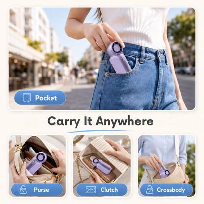 🏆 Official Store | RZXEA™ Pocket-Sized Handheld Fan