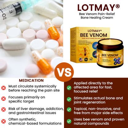 🏆Offical Store: LOTMAY® Bee Venom Pain-Relief Bone Healing Cream - Stop Suffering - Start Healing in Minutes