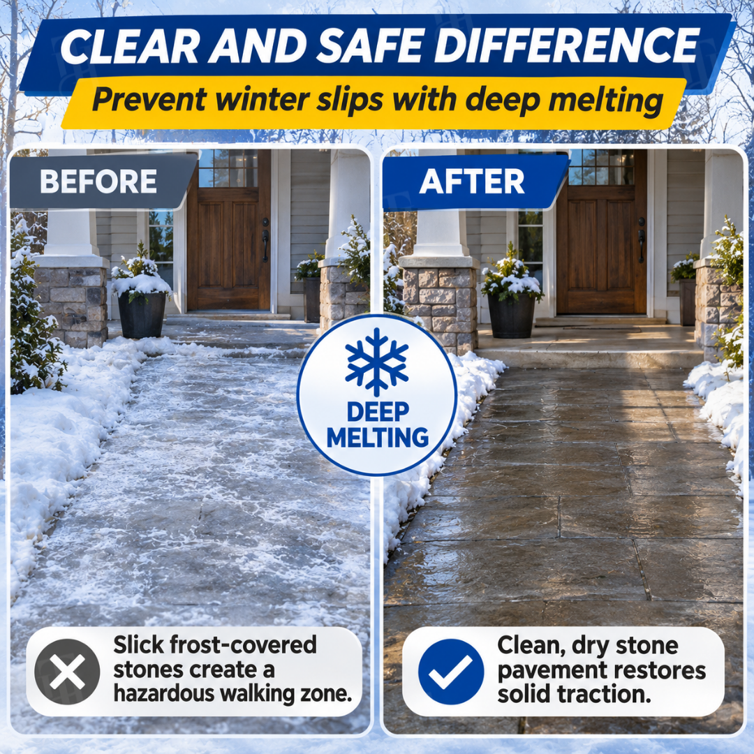 🏆 Official Store | RZXEA™ MgCl₂ Outdoor De-Icing & Snow Melting Spray