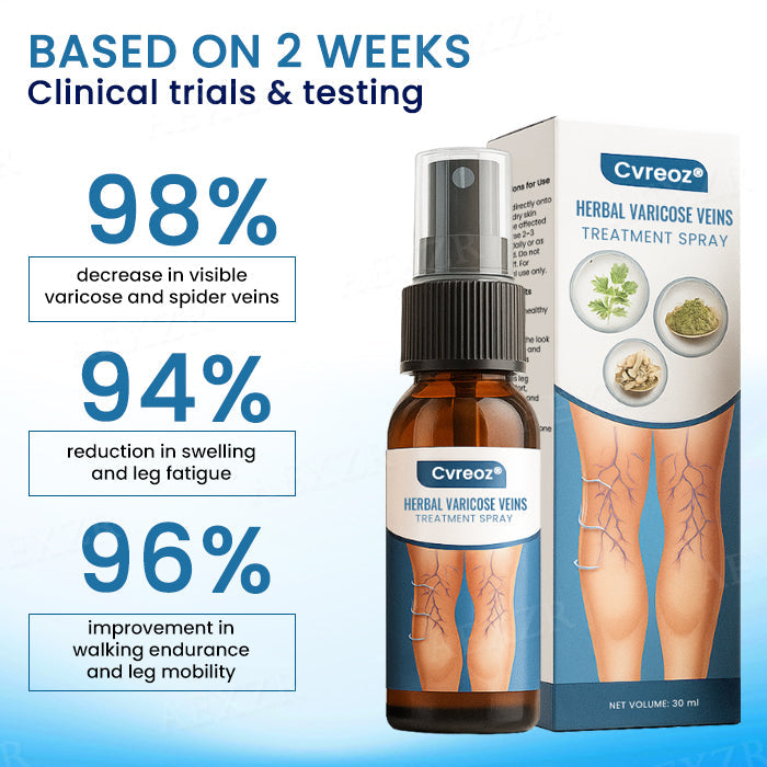 Cvreoz® Herbal Varicose Veins Treatment Spray - ✅Discount in limited time!