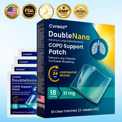 ✅🍀🍀 Official Store: Cvreoz® DoubleNano COPD Support Patch -🍀 Natural Lung Cleanse for Easier Breathing 🫁