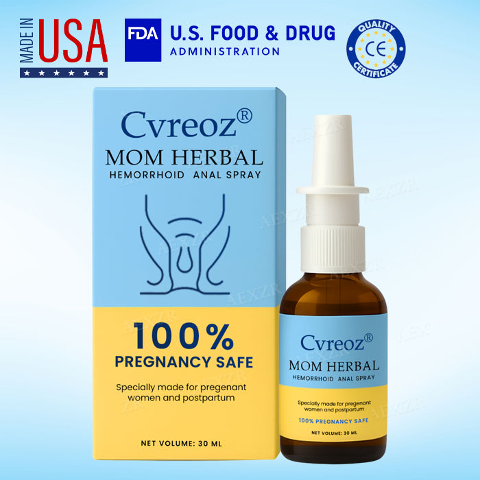 Cvreoz® MOM Herbal Hemorrhoid  Anal Spray - 7 Days to a Happy, Pain-Free 🍑—Guaranteed!