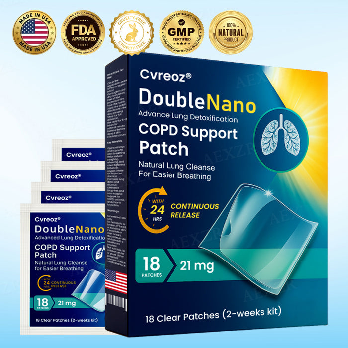 ✅🍀Official Store: Cvreoz® DoubleNano COPD Support Patch - Clinically Proven🫁 to Restore Clear Breathing in Just 7 Days!