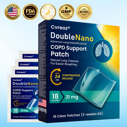 ✅🍀Official Store: Cvreoz® DoubleNano COPD Support Patch - Clinically Proven🫁 to Restore Clear Breathing in Just 7 Days!
