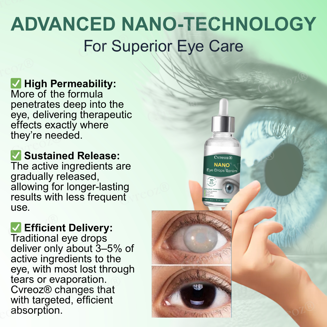 👩‍⚕️[Official Store]:Cvreoz® Nano Eye Drops Serum✅FDA Approved (Suitable for presbyopia, dry eye syndrome, glaucoma, and cataracts) 👀
