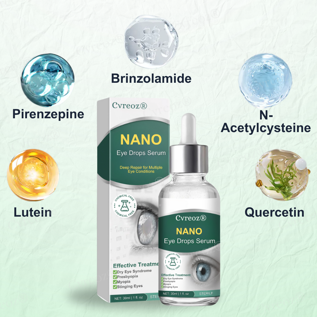 👩‍⚕️[Official Store]:Cvreoz® Nano Eye Drops Serum✅FDA Approved (Suitable for presbyopia, dry eye syndrome, glaucoma, and cataracts) 👀