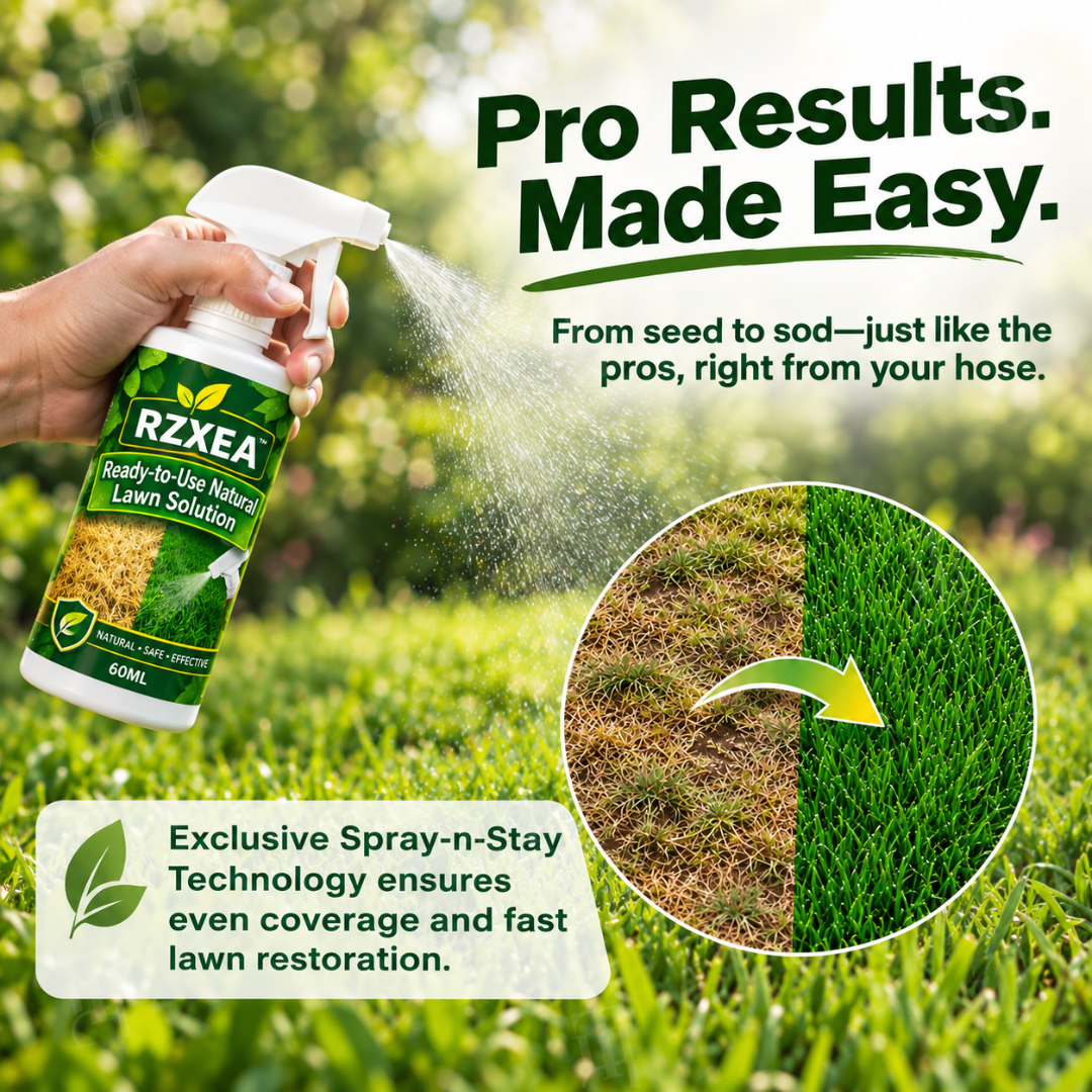 🏆 Official Store | RZXEA™ Ready-to-Use Natural Lawn Solution