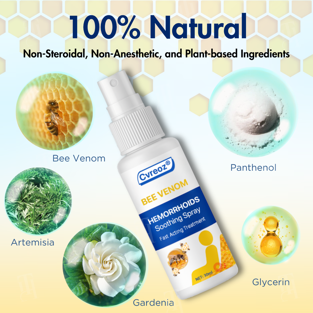 Office Store: Cvreoz® Bee Venom Hemorrhoids Soothing Spray – 7 Days to a Happy, Pain-Free🍑—Guaranteed!