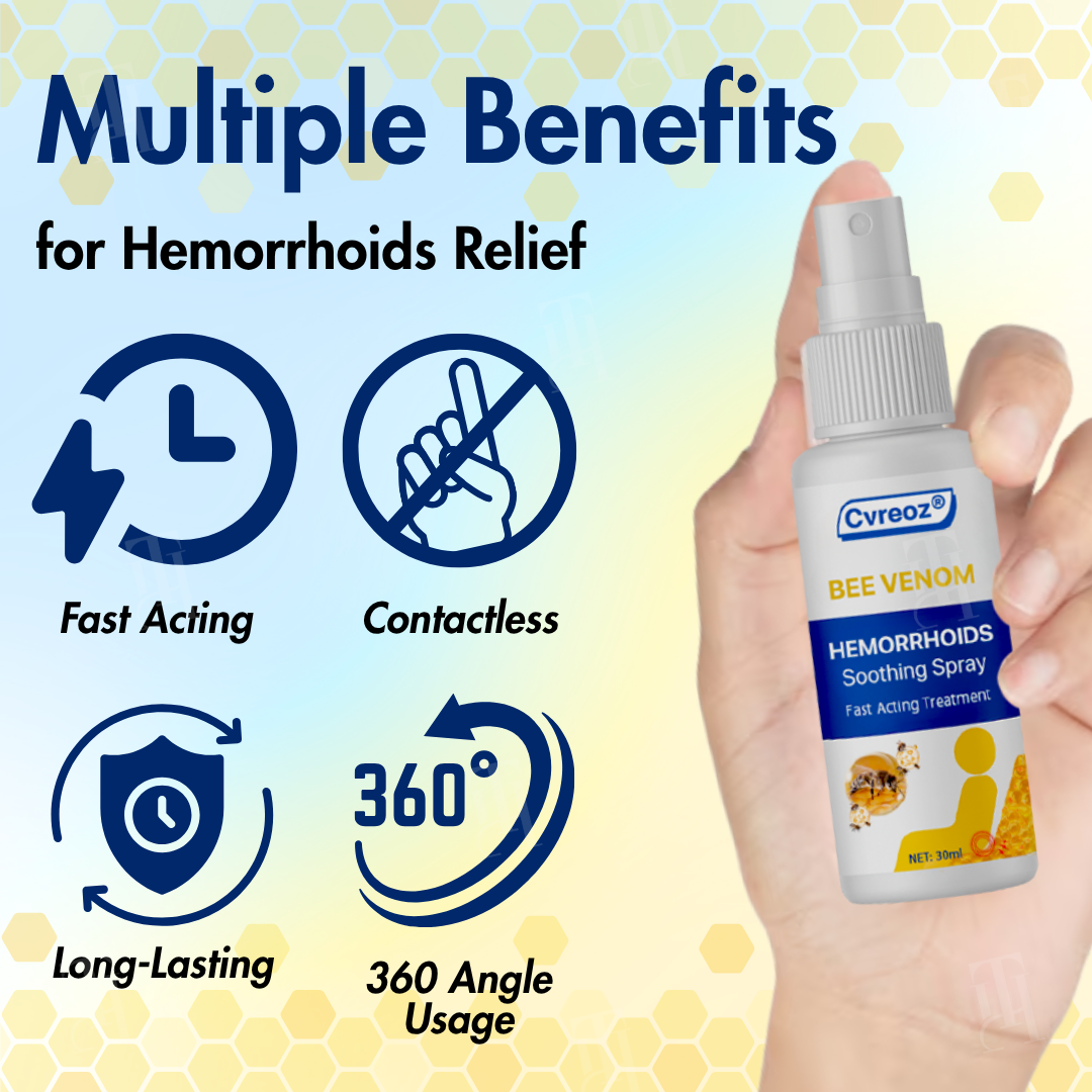 Office Store: Cvreoz® Bee Venom Hemorrhoids Soothing Spray – 7 Days to a Happy, Pain-Free🍑—Guaranteed!