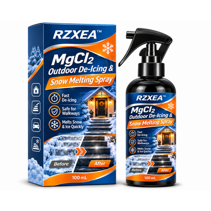 🏆 Official Store | RZXEA™ MgCl₂ Outdoor De-Icing & Snow Melting Spray