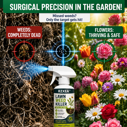 🏆 Official Store | RZXEA™ Fast-Acting Natural lawn Weed & Grass Killer Spray