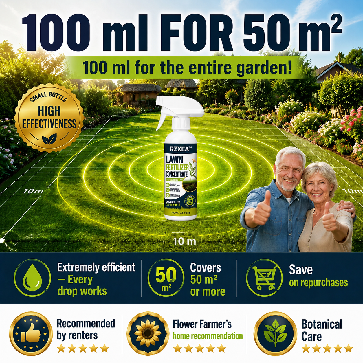 🏆 Official Store | RZXEA™ Fast-Acting Natural lawn Weed & Grass Killer Spray