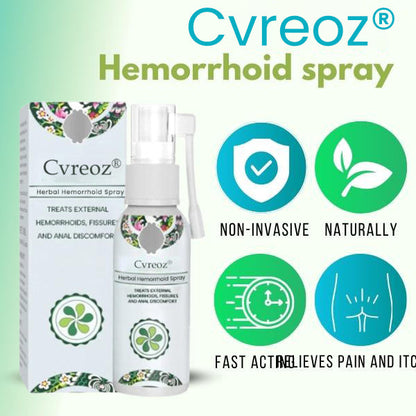 Official Store: Cvreoz® Herbal Hemorrhoid Spray -7 Days to a Happy, Pain-Free 🍑—Guaranteed!