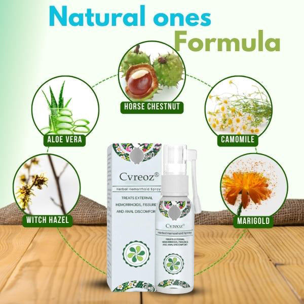Official Store: Cvreoz® Herbal Hemorrhoid Spray -7 Days to a Happy, Pain-Free 🍑—Guaranteed!