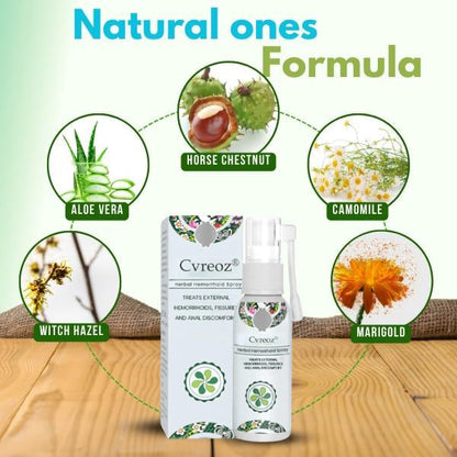Official Store: Cvreoz® Herbal Hemorrhoid Spray -7 Days to a Happy, Pain-Free 🍑—Guaranteed!