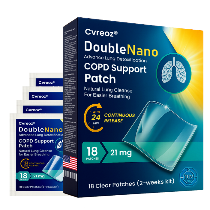 ✅🍀🍀 Official Store: Cvreoz® DoubleNano COPD Support Patch -🍀 Natural Lung Cleanse for Easier Breathing 🫁