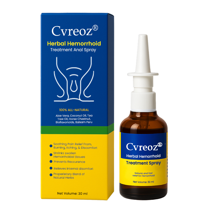Cvreoz® Herbal Hemorrhoid Treatment Anal Spray -7 Days to a Happy, Pain-Free 🍑—Guaranteed!