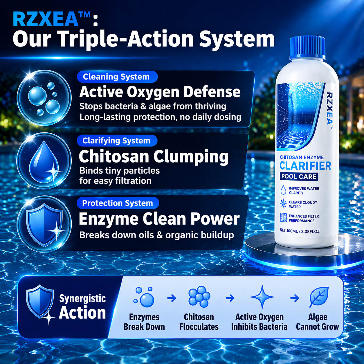 [Official Store] RZXEA™ Chitosan Enzyme Clarifier