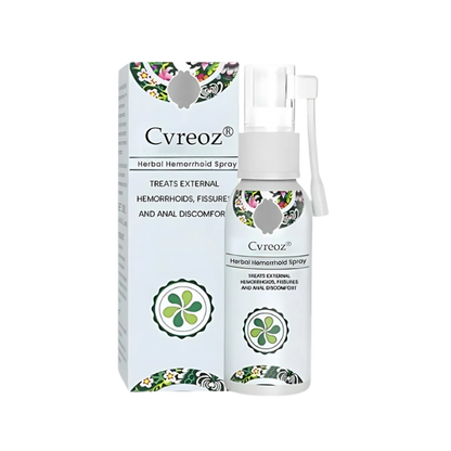 Cvreoz® Herbal Hemorrhoid Spray - Eliminates Pain, Burning, and Swelling in Just 48 Hours