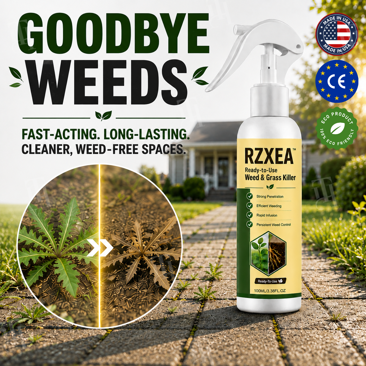 🏆 Official Store | RZXEA™ Ready-to-Use Weed & Grass Killer