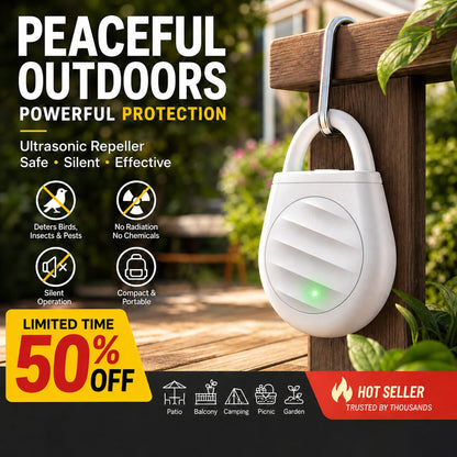 🔥Limited time: Buy 3 get 2 free!🐦 RZXEA™ Portable Ultrasonic Bird Repellent Keychain