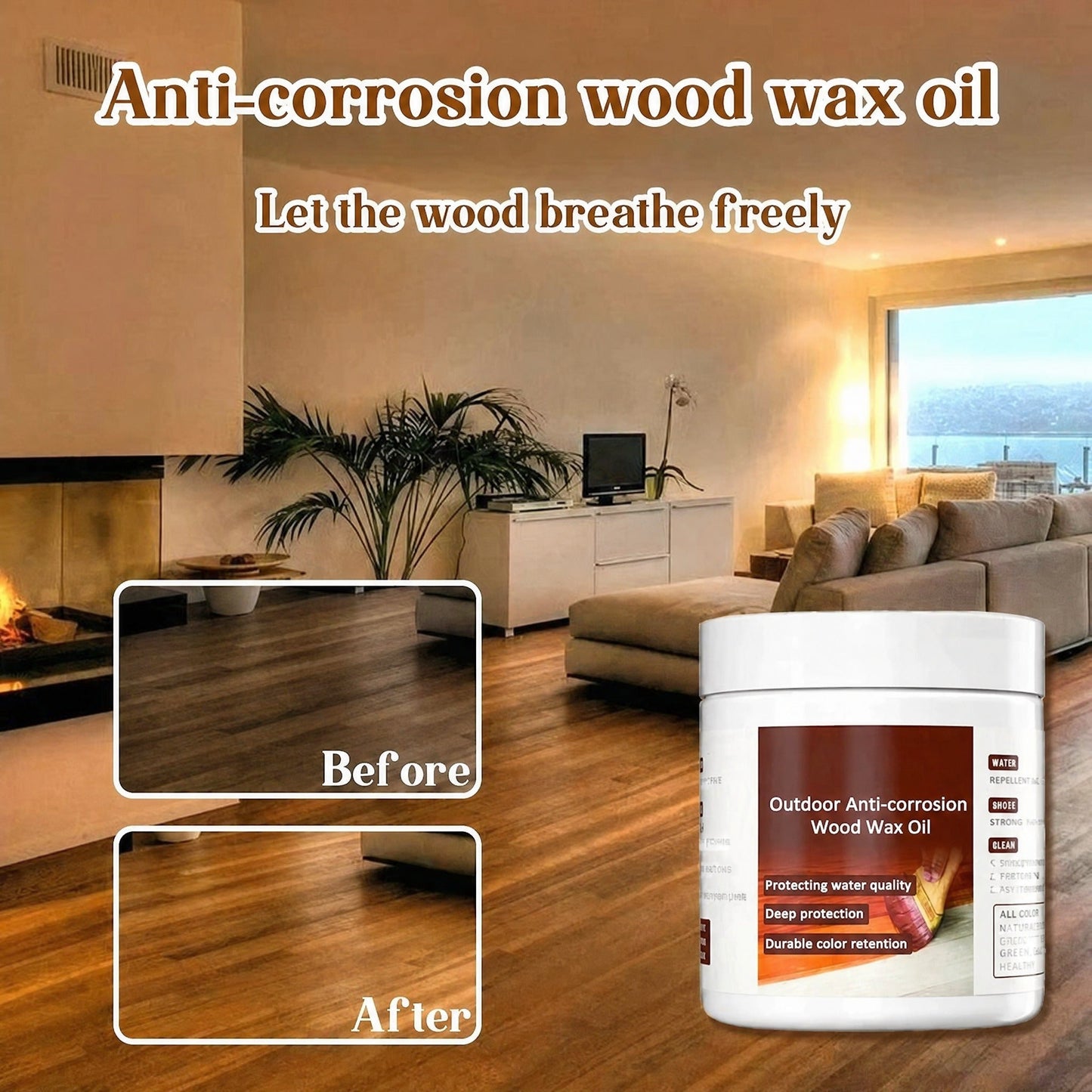RZXEA™ Outdoor Anti-corrosion Wood Wax Oil (Waterproof & Renovation)🛡️