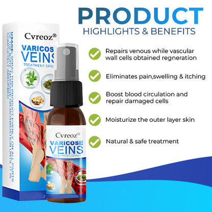 Cvreoz® Varicose Veins Treatment Spray-✅ Clinically proven to eliminate varicose veins in just 7 days!