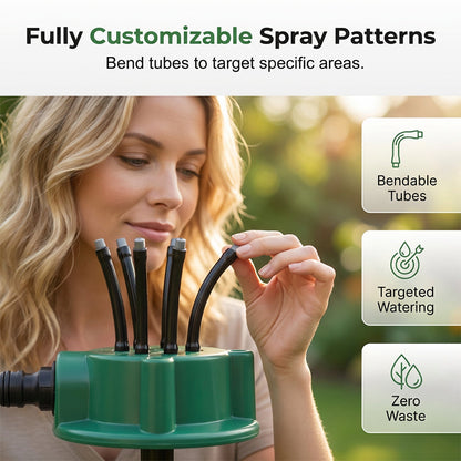 RZXEA™ 360° Precision Irrigation Sprinkler – 360° multi‑directional, custom spray patterns. Gentle on delicate plants. Save water, grow better. 🌱✅