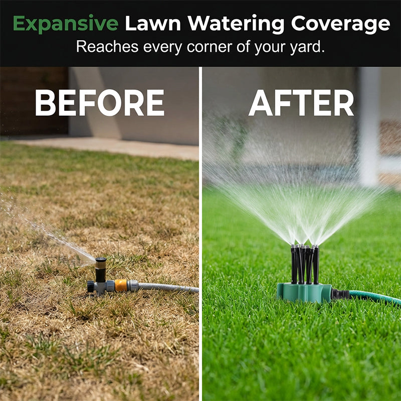 RZXEA™ 360° Precision Irrigation Sprinkler – 360° multi‑directional, custom spray patterns. Gentle on delicate plants. Save water, grow better. 🌱✅