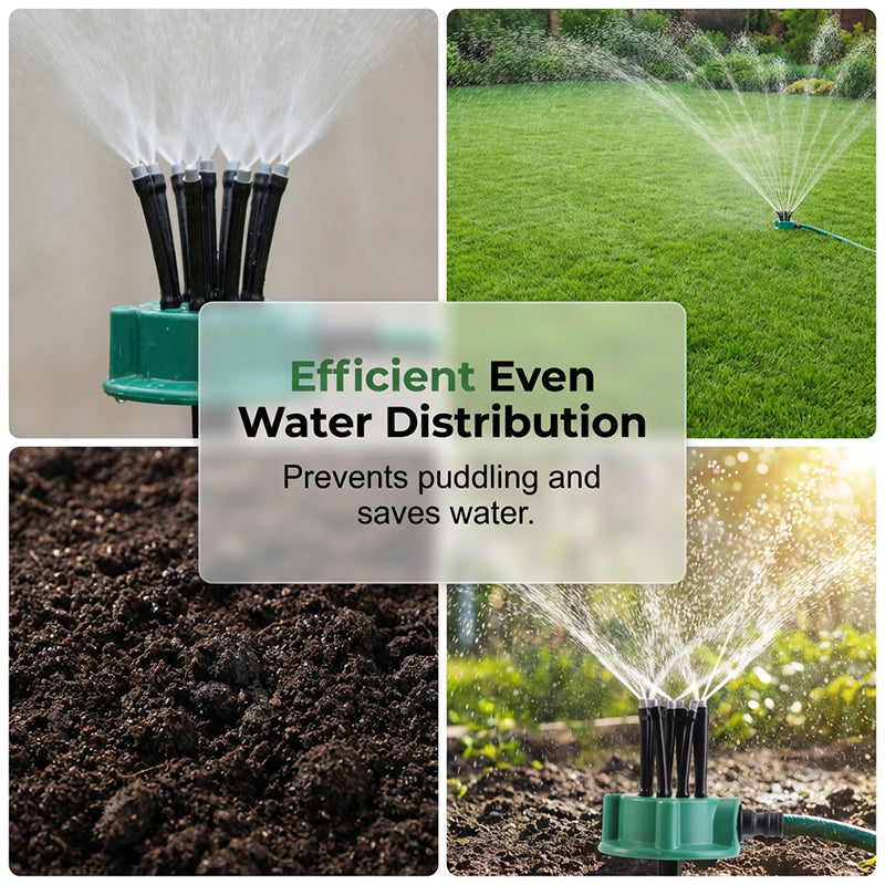 RZXEA™ 360° Precision Irrigation Sprinkler – 360° multi‑directional, custom spray patterns. Gentle on delicate plants. Save water, grow better. 🌱✅